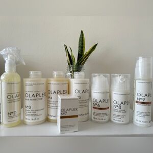 OLAPLEX shampoo and mask. Number 0 to 9